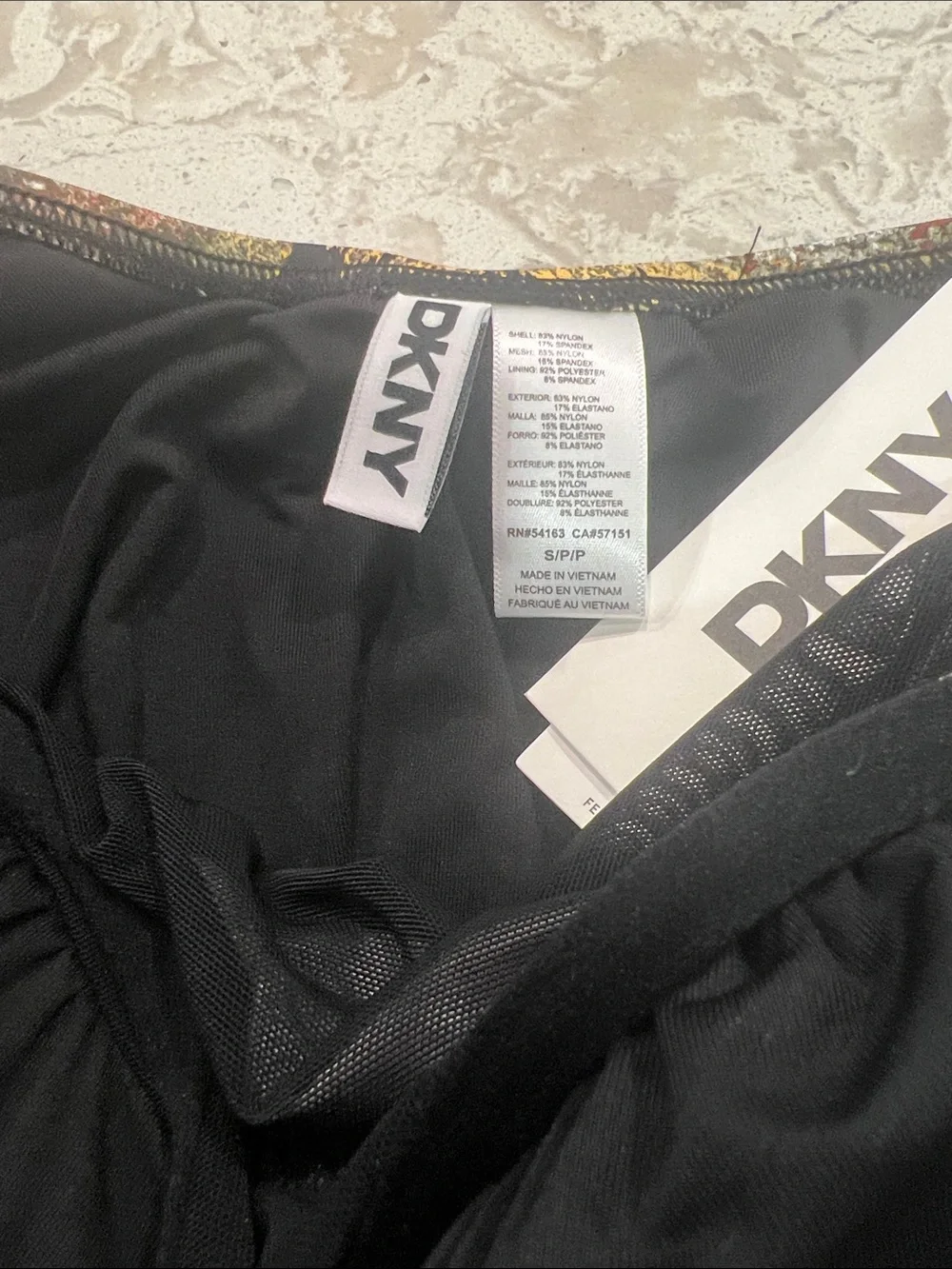 DKNY Ruffle Plunge Underwire Tummy Control One-Piece Swim Size Small - Picture 4 of 4